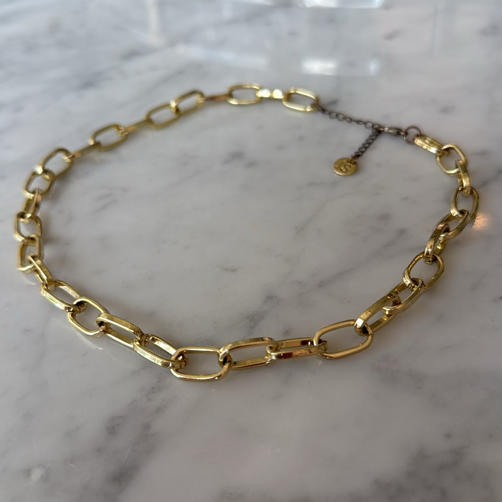Jules Smith Oversized Oval Cable Link Necklace